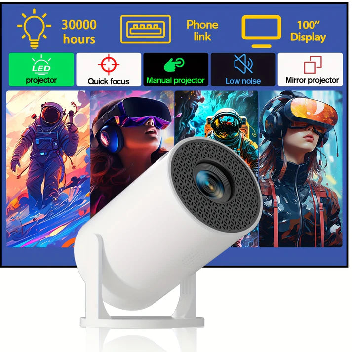 4k Android Projector جهاز عرض أندرويد بدقة