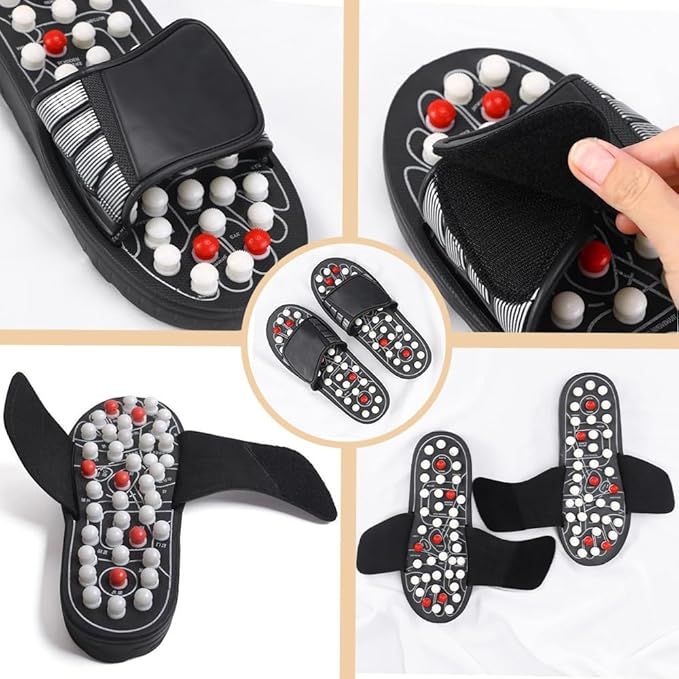 Acupressure Massage Slippers for Foot Reflexology (شبشب التدليك بالضغط لتحفيز نقاط القدم)